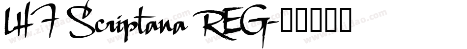 LHF Scriptana REG字体转换